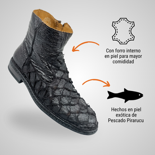 BOTIN CABALLERO 7911PES PESCADO PIRARUCU TABACO