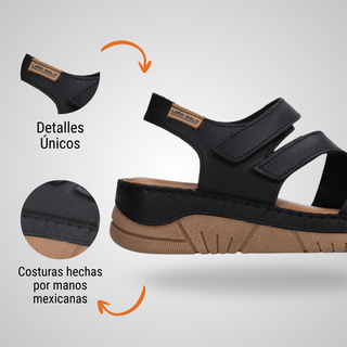 Sandalia Dama 1658 Muza Negro