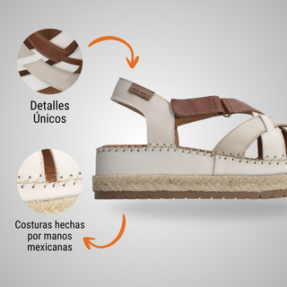 Sandalia Dama 1681 Pamplona Marfil