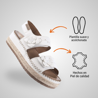 Sandalia Dama 1684 Pamplona Blanco