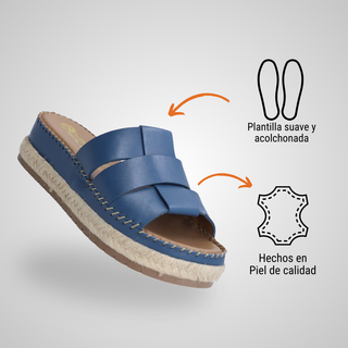 Sandalia Dama 1687 Pamplona Azul