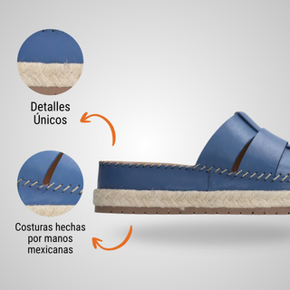 Sandalia Dama 1687 Pamplona Azul