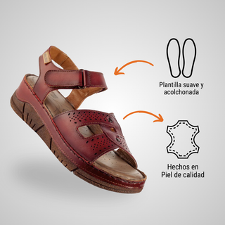 Sandalia Dama 1715 Zafira Rojo