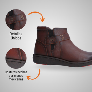 Botin Dama 5860 Italia Mahogany