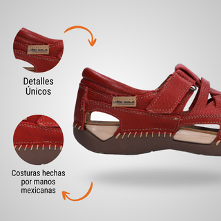 Sandalia Dama 1946 Ixtapa Rojo