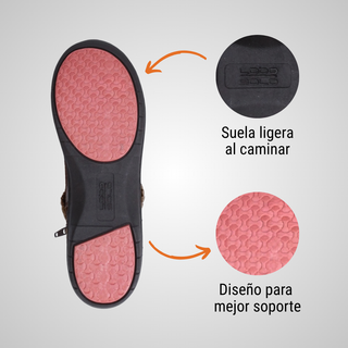 Botín Dama 5862 Italia Negro
