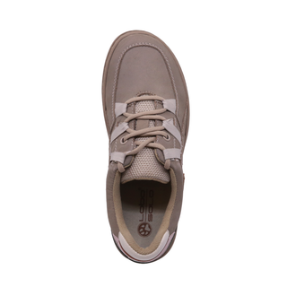 Tenis Para Dama Hecho De Piel Autentica 4003 Renna Taupe Hecho a Mano