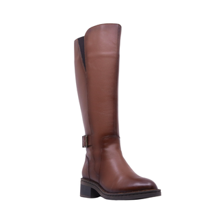Bota Larga Para Dama Hecho De Piel 5099 Lupo Miel Hecho a Mano