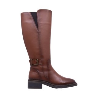Bota Larga Para Dama Hecho De Piel 5099 Lupo Miel Hecho a Mano