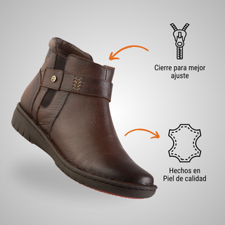 Botin Dama 5860 Italia Mahogany