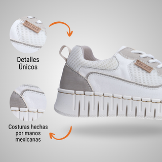 Tenis Dama 4950 Milo Blanco