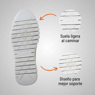 Tenis Dama 4950 Milo Blanco