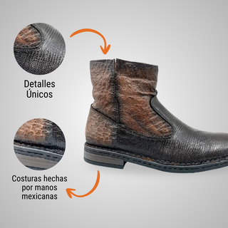 BOTIN CABALLERO 7911XL LIZARD CAFÉ