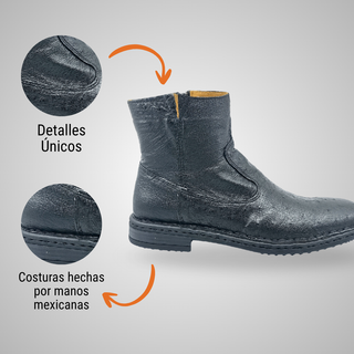 BOTIN CABALLERO 7911AS PANZA DE AVESTRUZ NEGRO