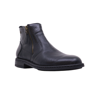 Mocasín Para Caballero Hecho De Piel Autentica 7956 Bruno Negro Hecho a Mano