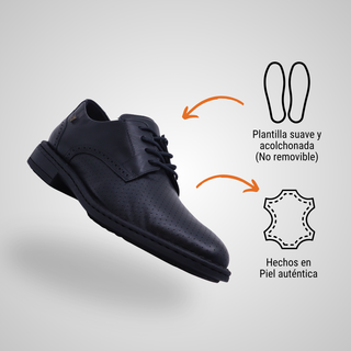 Mocasín Para Caballero Hecho De Piel Autentica 7957 Bruno Negro Hecho a Mano