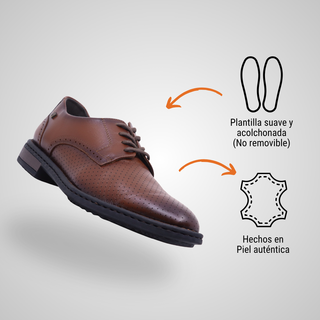 Mocasín Para Caballero Hecho De Piel Autentica 7957 Bruno Orange Hecho a Mano