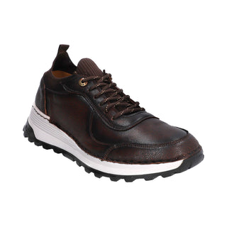 Tenis para Caballero en piel de Venado color Berdus(Café) - 8003VE