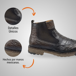 BOTIN CABALLERO 8948CO COCODRILO CAFÉ