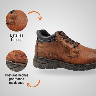 BOTIN CABALLERO 9089AS PANZA DE AVESTRUZ CACAO