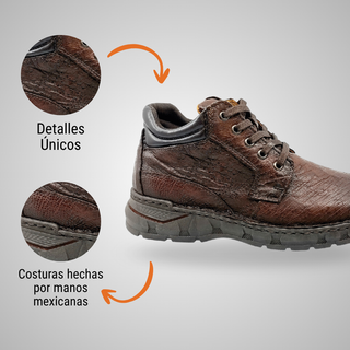 BOTIN CABALLERO 9089AS PANZA DE AVESTRUZ TABACO