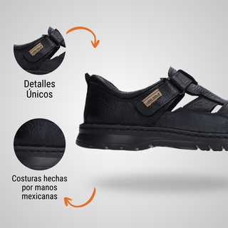 Sandalia Caballero 9661 Duval Negro