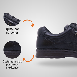 Mocasín Para Caballero Hecho De Piel Autentica 9669 Duval Negro Hecho a Mano