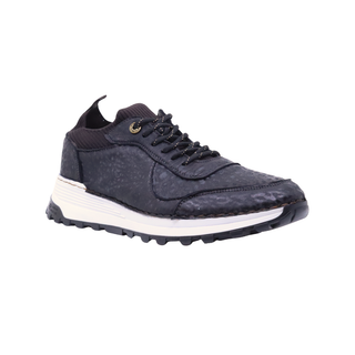 Tenis para Caballero en piel de Venado color Negro - 8003VE