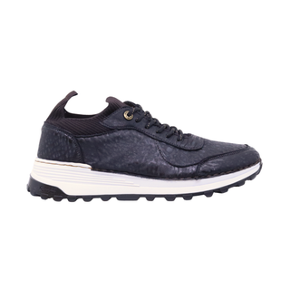 Tenis para Caballero en piel de Venado color Negro - 8003VE