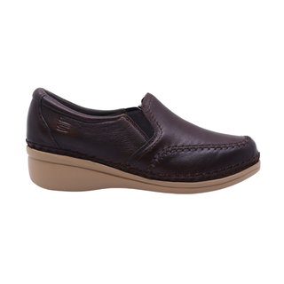 Zapato Cómodo Para Dama de piel 4737 Jessi Cafe Hecho a Mano