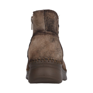 Botin para Dama en Piel de Venado Color Beige - 4989VE