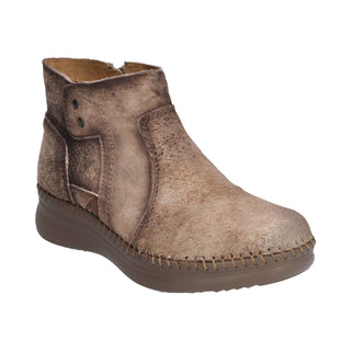 Botin para Dama en Piel de Venado Color Beige - 4989VE