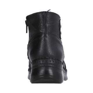 Botin para Dama en Piel de Lizard/Venado Color Negro - 4989XL