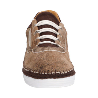 Tenis para Dama en Piel de Venado Break Color Beige - 5131VE