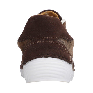 Tenis para Dama en Piel de Venado Break Color Beige - 5131VE