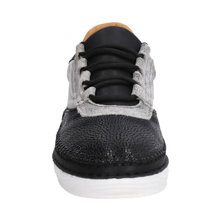 Tenis para Dama en Piel de Mantarraya/Venado Color Negro/White - 5131XM