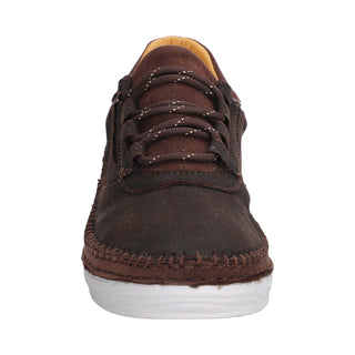 Tenis para Dama en Piel de Venado Color Brown - 5131VE