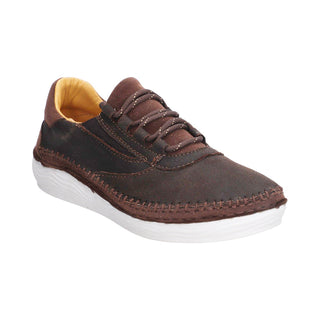 Tenis para Dama en Piel de Venado Color Brown - 5131VE