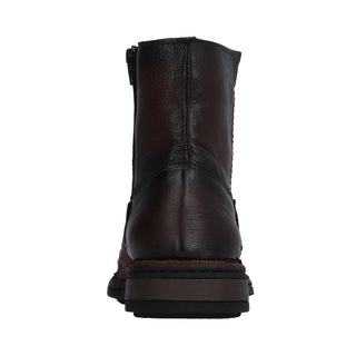 Botin para Caballero en Piel de Avestruz Color Tabaco - 7911AK