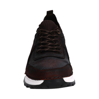 Tenis para Caballero en Piel de Lizard/Venado color Coñac - 8003XL