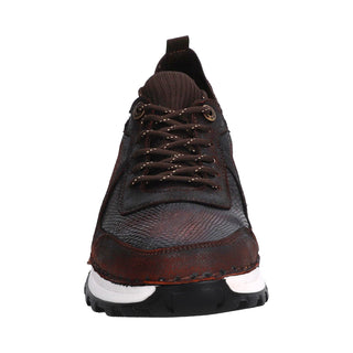 Tenis para Caballero en Piel de Lizard/Venado color Coñac - 8003XL