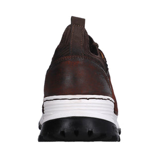 Tenis para Caballero en Piel de Lizard/Venado color Coñac - 8003XL