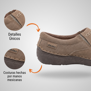Zapato Cómodo Tejido a Mano de piel  Para Dama 5698 Scarlett Arena Hecho a Mano